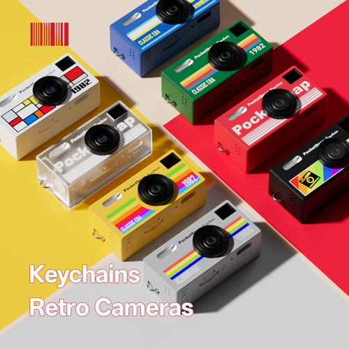 Classic Thumb Keychain Camera Screen HD 1080P Key Chain Portable Retro CCD Digital Camera Pocket DV Video Recorder Flash Lamp